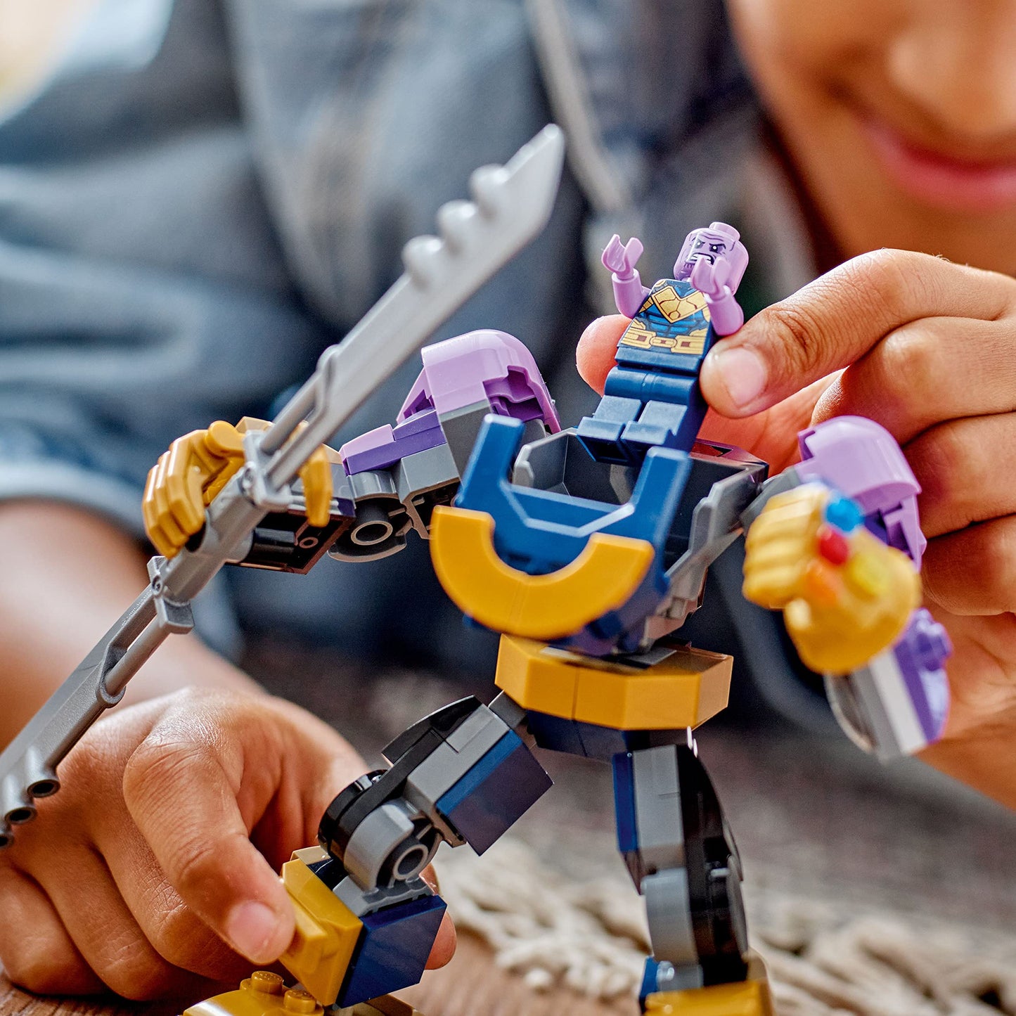 LEGO Marvel Thanos Mech Armor 76242, Avengers Action Figure Set, Building Toy with Infinity Gauntlet & Stones, Collectable Super Hero Gift for Boys