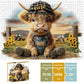 Puzzles for Adults 1000 Pieces, Highland Cow Jigsaw Puzzles - Cool Calf, Impossible Cow Puzzle for Seniors Family, 27.56 x 19.69 inches, 1:1 Poster