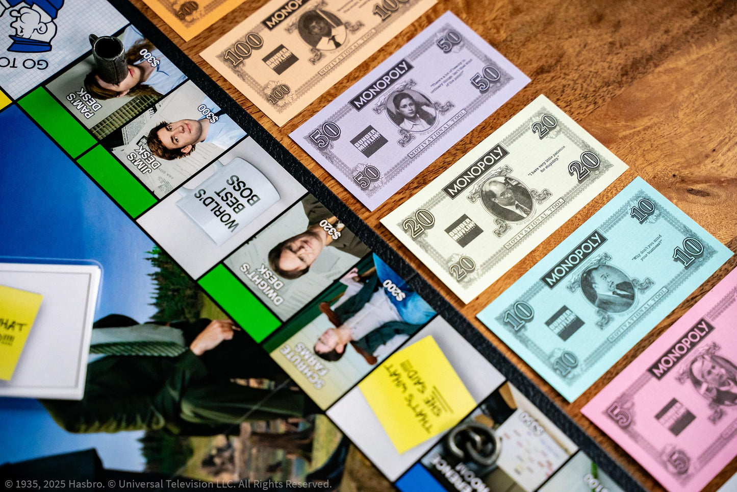 Monopoly: The Office Board Game, Featuring World's Best Boss Mug, Dundee Award, Box of Paper & More, Buy, Sell, Trade Scranton’s Locations from