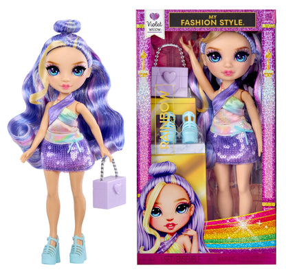 Rainbow High My Fashion Style Violet, Purple 11" Fashion Doll with Statement Outfit, Stylish Handbag, Great Toy Gift for Girls Kids Ages 4-12 Years