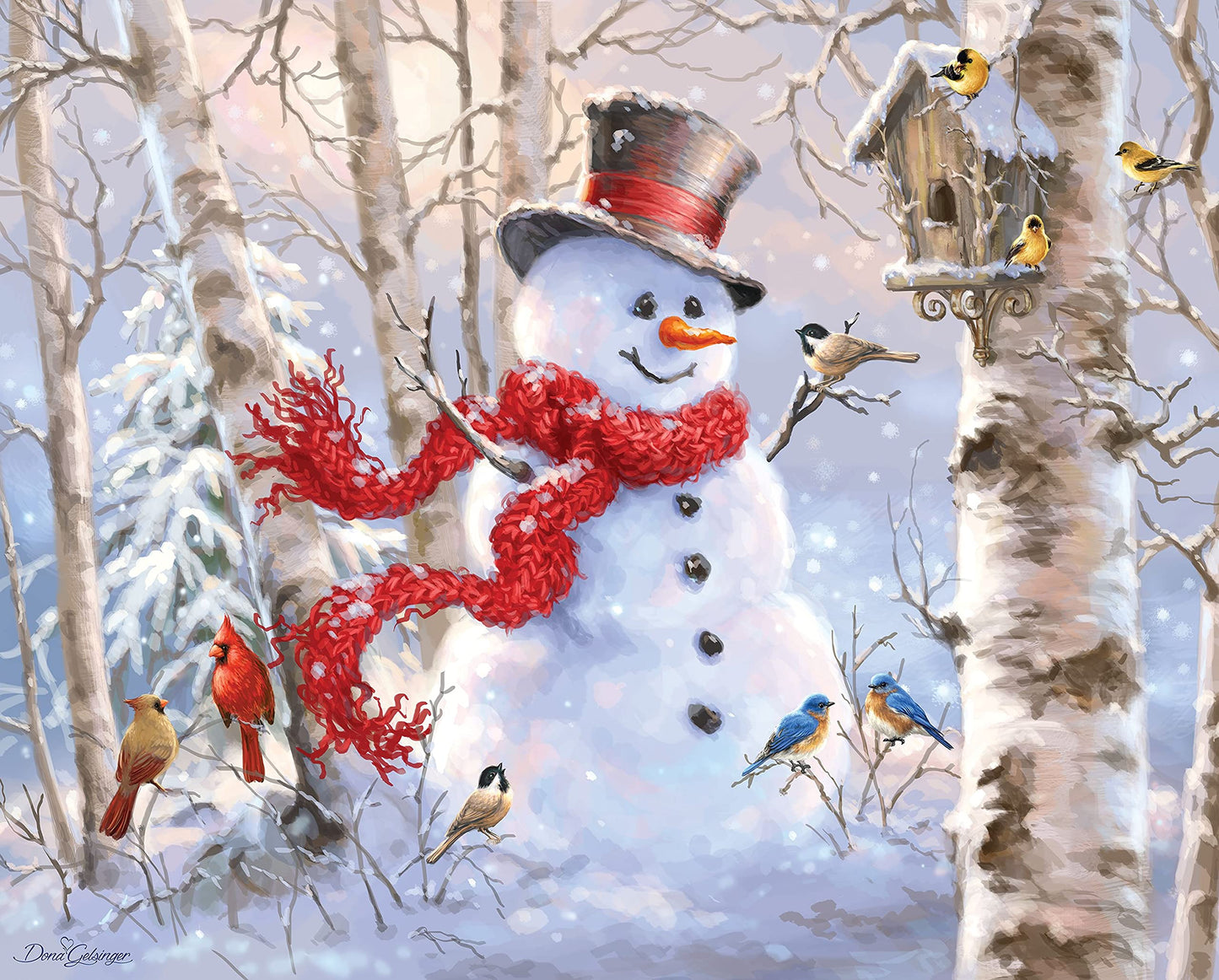 Springbok's 1000 Piece Jigsaw Puzzle Winter Friends - Made in USA