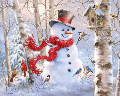 Springbok's 1000 Piece Jigsaw Puzzle Winter Friends - Made in USA