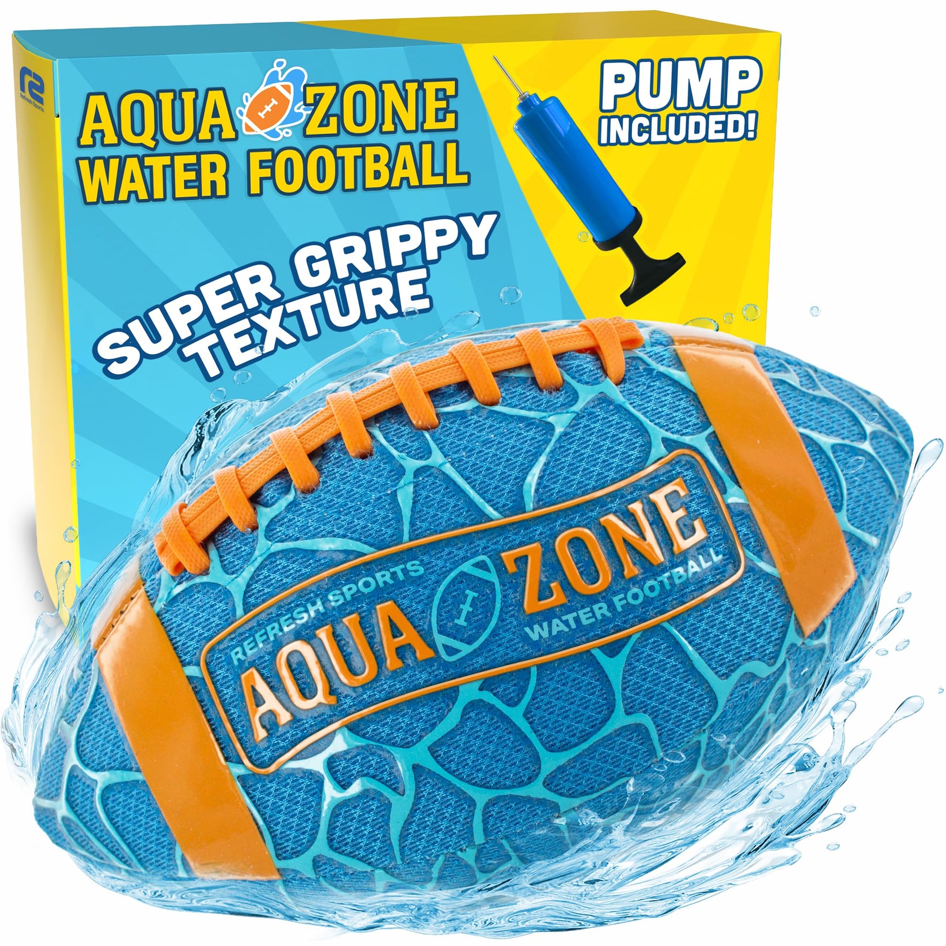 Water Football for Pool & Beach - Best Pool Toys for Kids All Ages - Easy Grip & Soft to Catch Footballs - Fun Outdoor Sports Beach Toys - Pool Gifts
