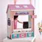 Olivia's Little World 18" Doll 4 Scenes Dollhouse with 7 Accessories | Convertible Wooden Play House | TD-12641C