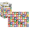Aquarius Peanuts 500 Piece Collage Puzzle for Adults - 75th Anniversary Portraits Charlie Brown Snoopy Merchandise 14"x19" Collectible Gifts