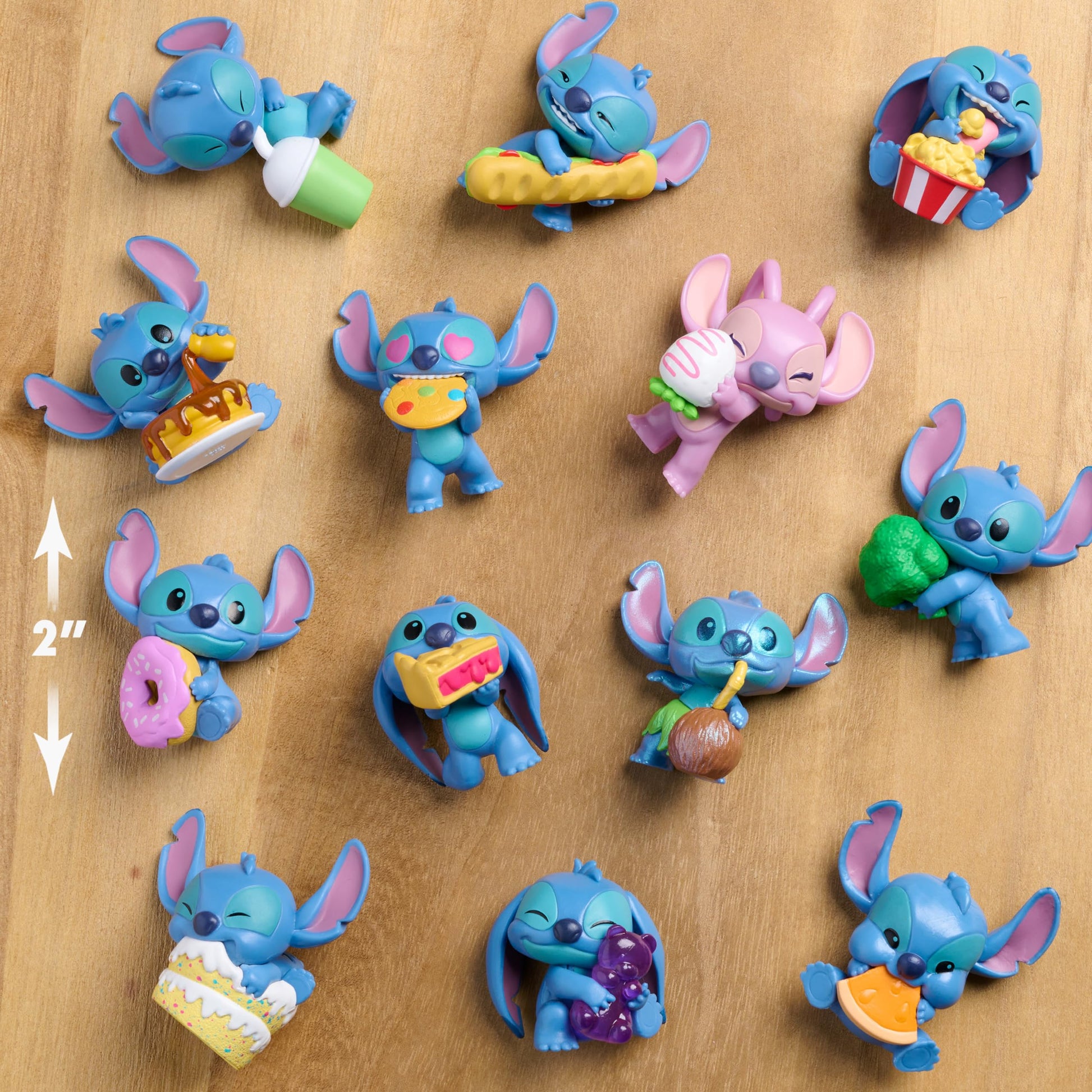 Just Play Disney Stitch Capsule Mini Figures Wave 3 Surprise Capsule, with 2" Tall Blue Alien Figures; Toys for Kids Ages 3+