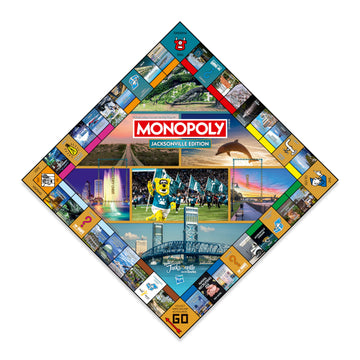 Monopoly Board Game - Jacksonville, FL Edition: 2-6 Players Family Board Games for Kids and Adults, Board Games for Kids 8 and Up, Ideal for Game