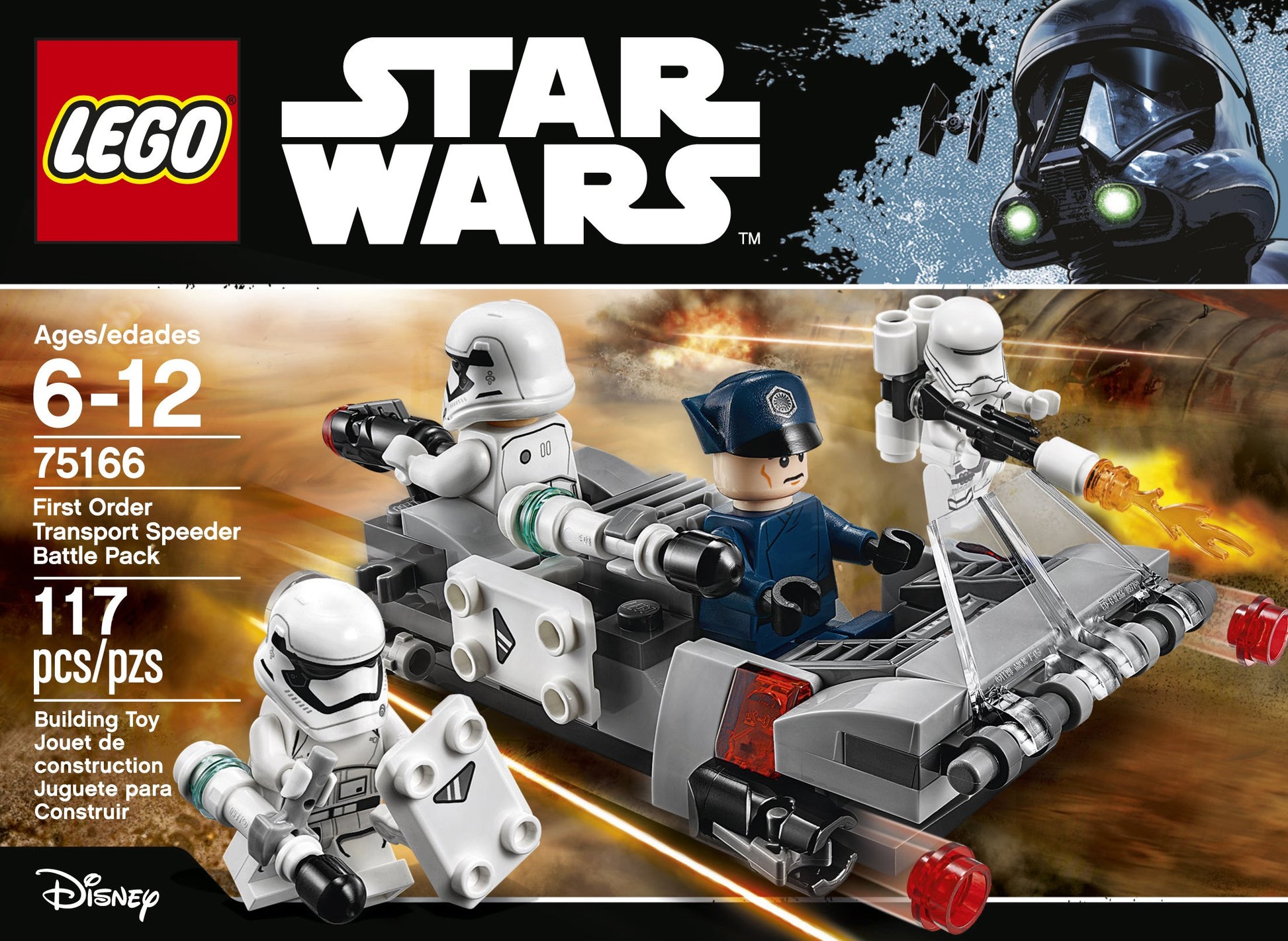 LEGO Star Wars First Order Transport Speeder Battle Pack 75166 Building Kit