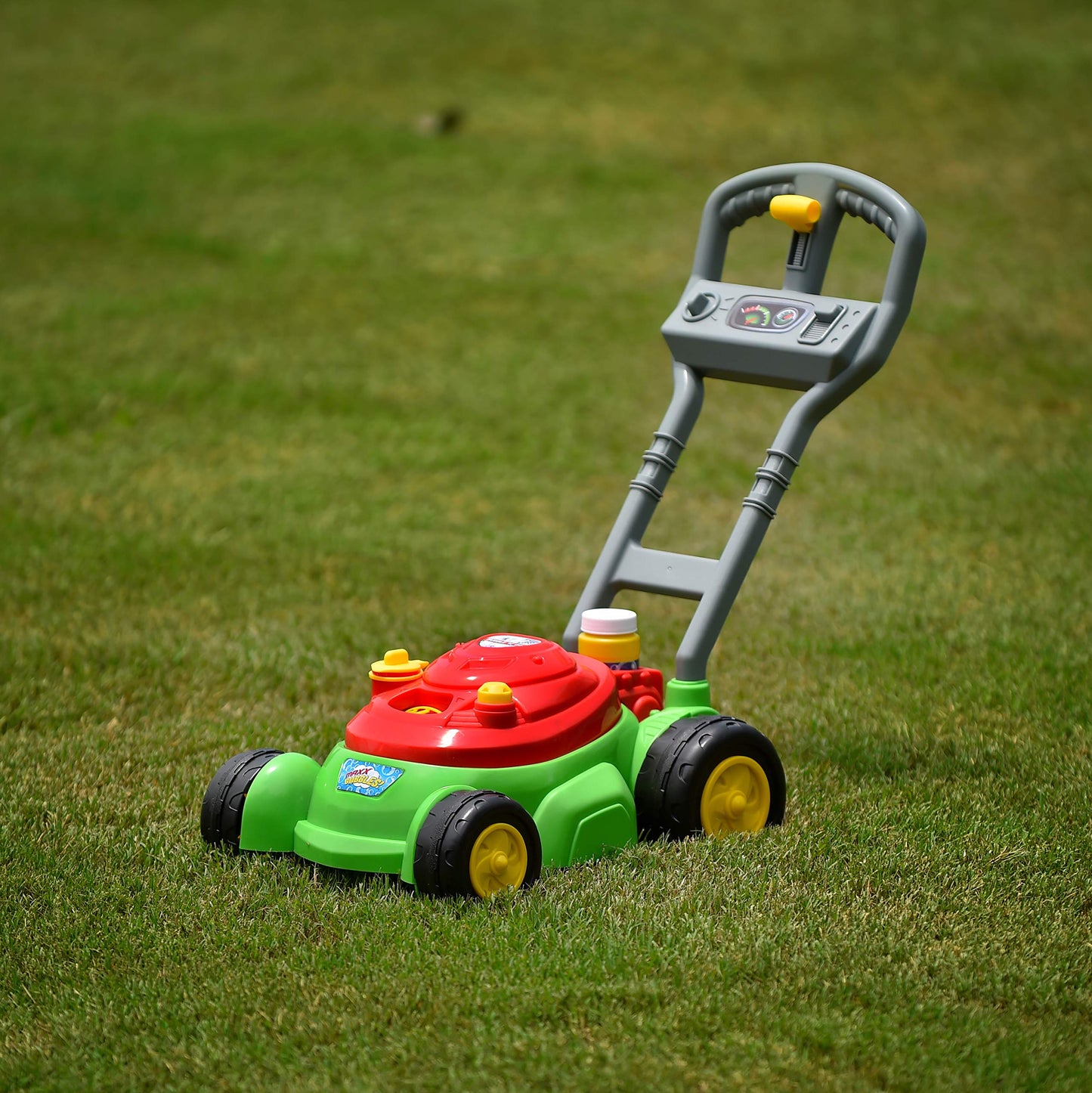 Maxx Bubbles Bubble-N-Go Mower - Bubble Lawn Mower, 4oz Solution - Ages 2-4
