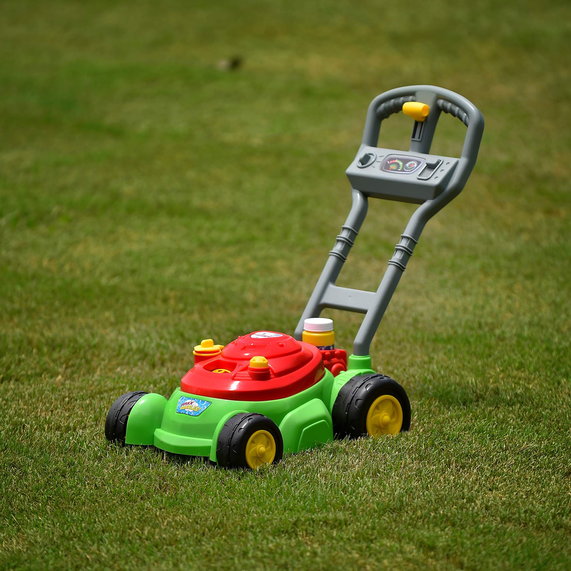 Maxx Bubbles Bubble-N-Go Mower - Bubble Lawn Mower, 4oz Solution - Ages 2-4