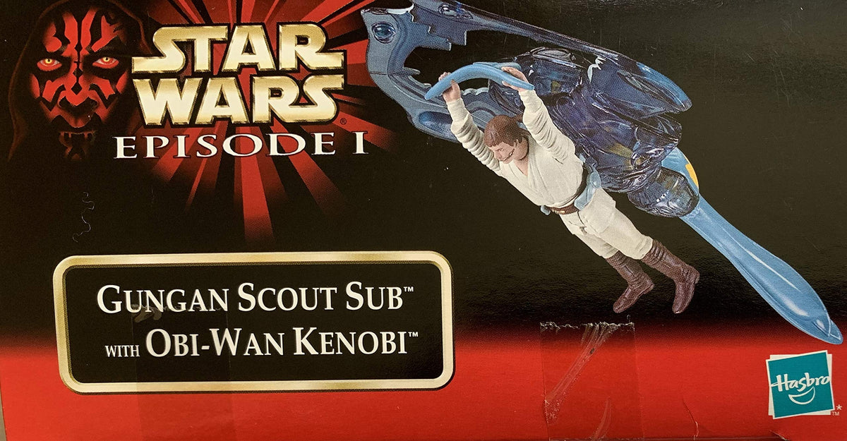 Star Wars Episode I GUNGAN SCOUT SUB Vehicle with Exclusive Obi Wan Kenobi Action Figure