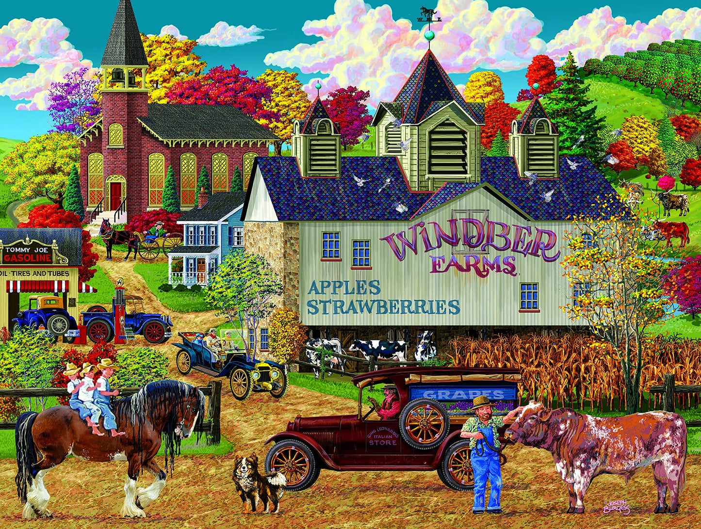 SUNSOUT INC - Windber Farms - 300 pc Jigsaw Puzzle by Artist: Joseph Burgess - Finished Size 18" x 24" - MPN# 38729