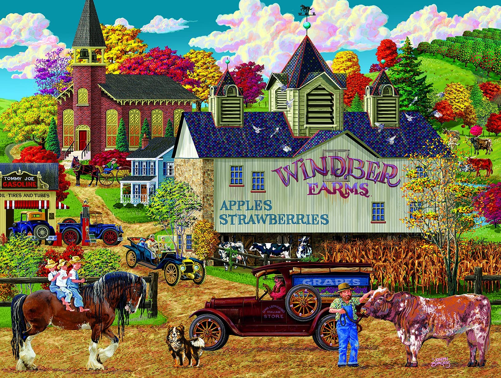 SUNSOUT INC - Windber Farms - 300 pc Jigsaw Puzzle by Artist: Joseph Burgess - Finished Size 18" x 24" - MPN# 38729