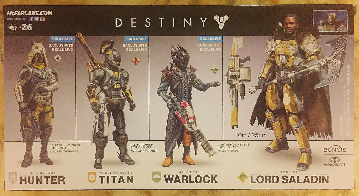 Destiny McFarlane Walgreens Exclusive Iron Banner Hunter Figure Blacksmith Shader