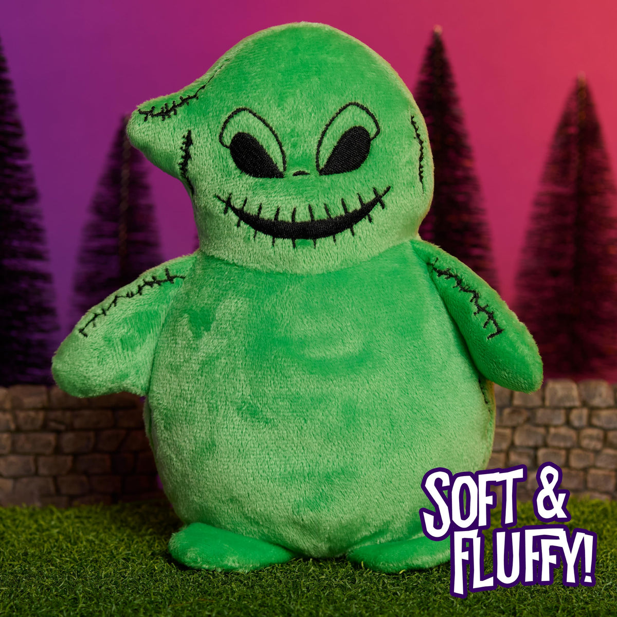 Disney Tim Burton's The Nightmare Before Christmas Small 8.5-inch Plush Oogie Boogie Stuffed Animal, Soft Material, Kids Toys for Ages 3 Up by Just