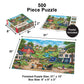MasterPieces - 500 Piece Jigsaw Puzzle, Roadside Gossip, Fun for Adults, Family, Kids, 15" x 21"