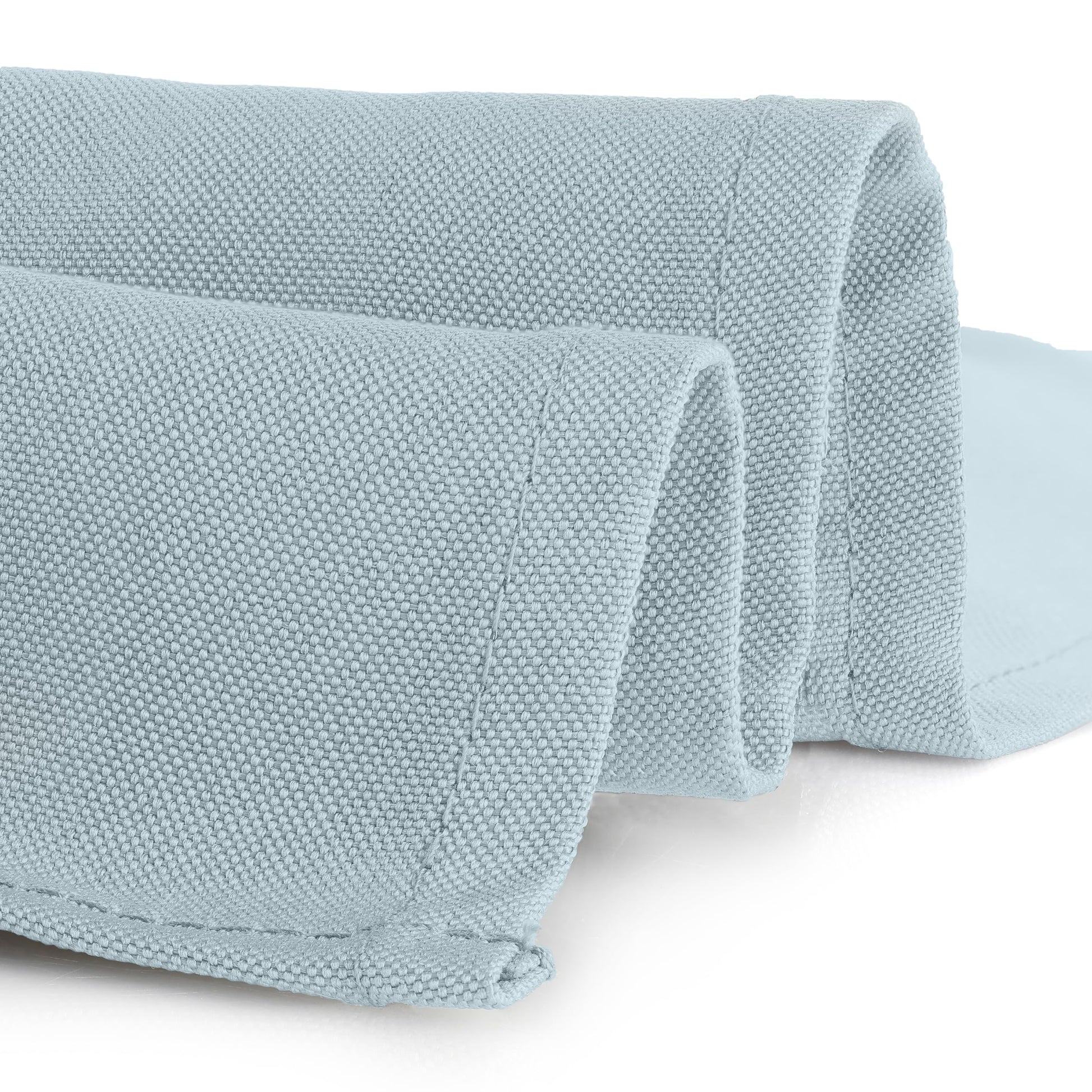 Gee Di Moda Fitted Tablecloth - 72 x 30 Inch Baby Blue Floor-Length Fitted Table Cloth for 6 Foot Rectangle Table, Heavy Duty Washable Fabric