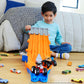 Hot Wheels Monster Truck! Survival Race! JFR07 Ride On Toy Playset with 2 Mini Cars for Ages 4+ Orange