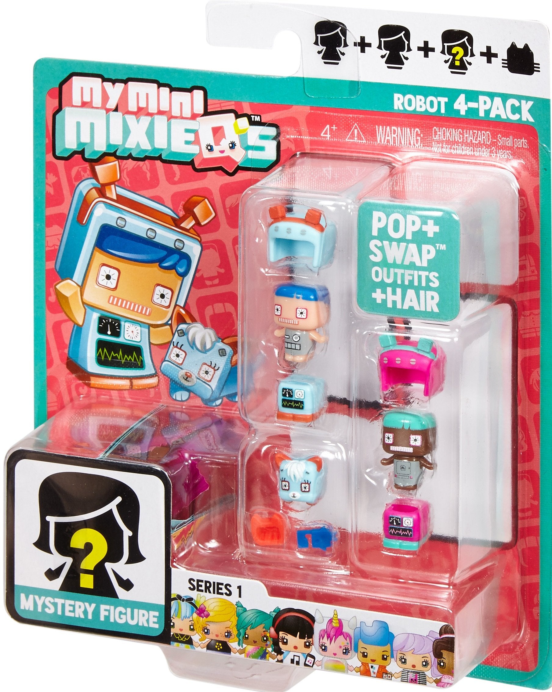 Mattel My Mini MixieQ's Robot, 4-Pack