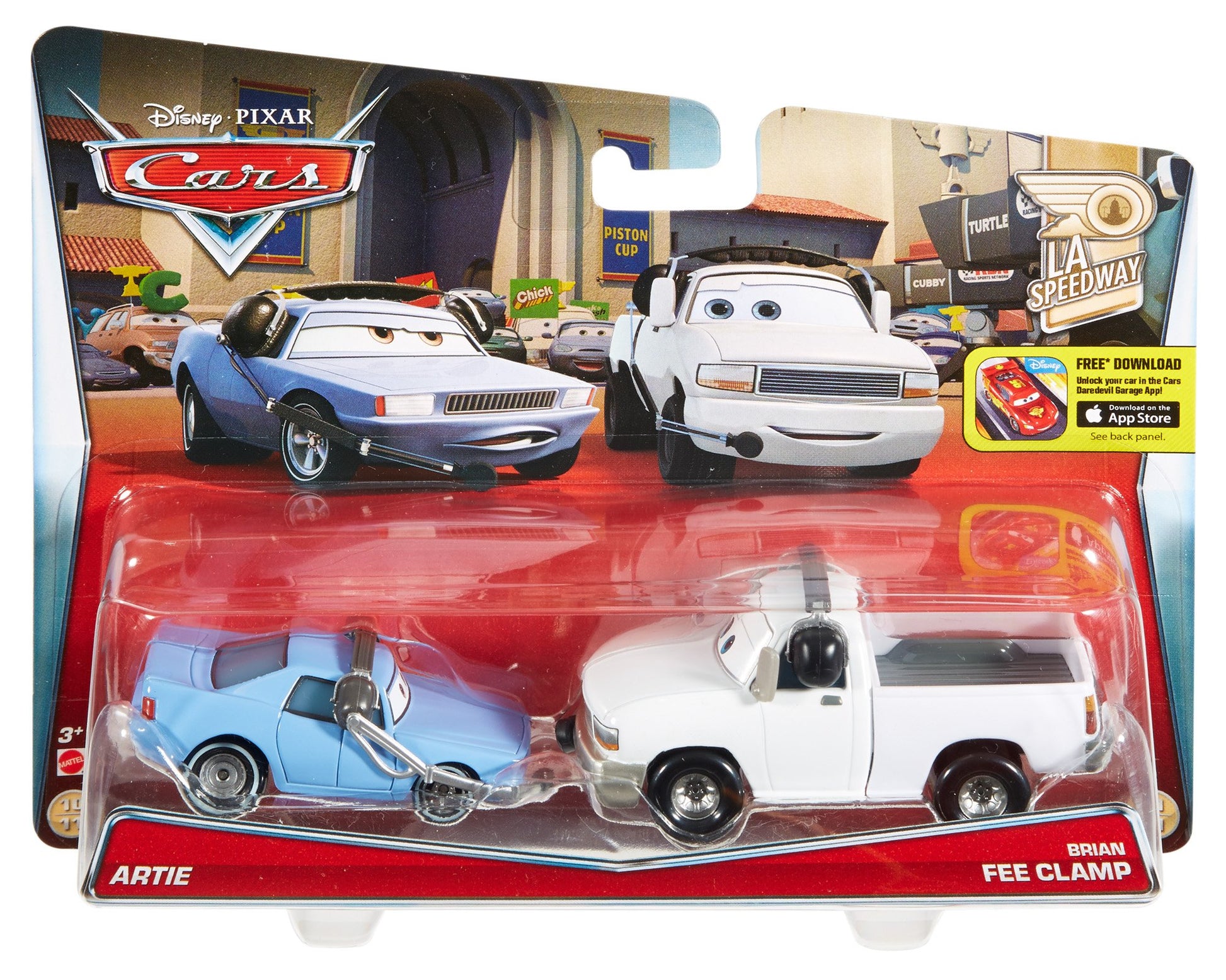 Disney Pixar Cars: Diecast 2-Pack, Artie & Pickup Truck W/ Headset