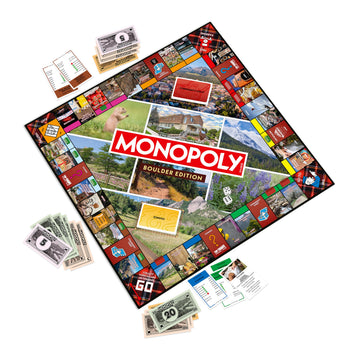 Monopoly Board Game - Boulder, CO Edition: 2-6 Players Family Board Games for Kids and Adults, Board Games for Kids 8 and Up, Great for Game Night