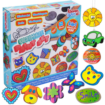 JOYIN 62 Pcs Arts and Craft Supplies for Kids - Painting Gift, Birthday Parties and Family Crafts
