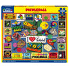 White Mountain 1000 Piece Jigsaw Puzzle Lover Sport Collage, Pickleball