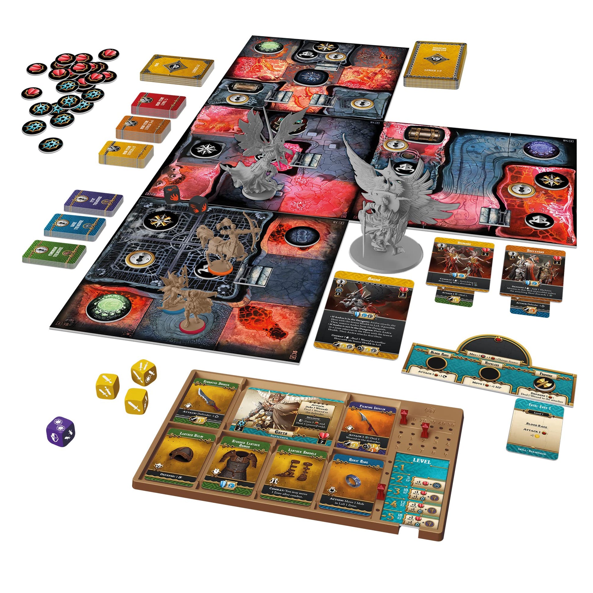 CMON Massive Darkness 2 Hellscape Board Game | Tabletop Miniatures Game | Cooperative Strategy Game for Adults and Teens | Ages 14+ | 1-6 Players |