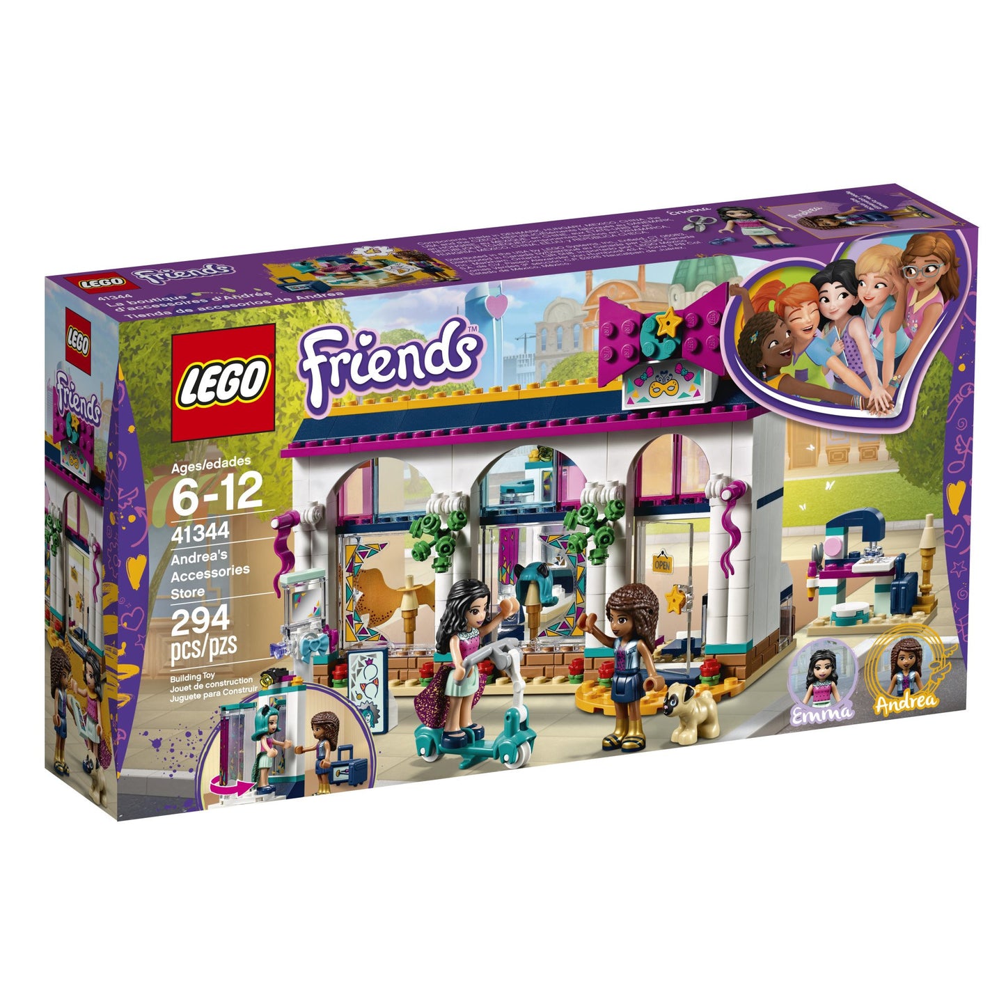 LEGO Friends Andrea’s Accessories Store 41344 Building Kit (294 Pieces)