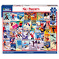 White Mountain Puzzles Ski Posters - 1000 Piece Jigsaw Puzzle