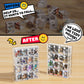 WINKINE Acrylic Display Case Bitty Protector Compatible with Funko Bitty Pop, 4-Tiered Clear Bittys Display Stand Shelf, Figure Stands Hard Case, Mini