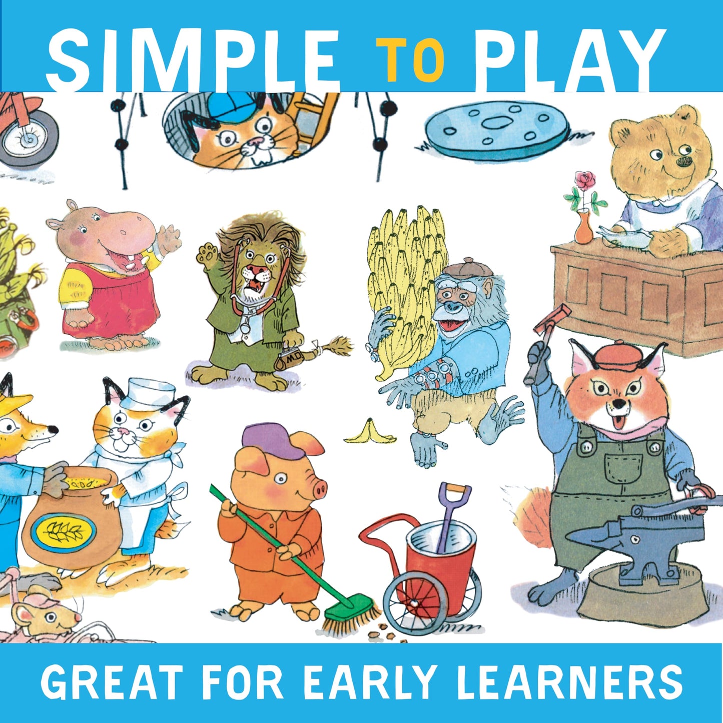 Briarpatch, Richard Scarry's What Do People Do Card Game, Based on Early Reader Books for Preschool, Kindergarten and 1st Grade