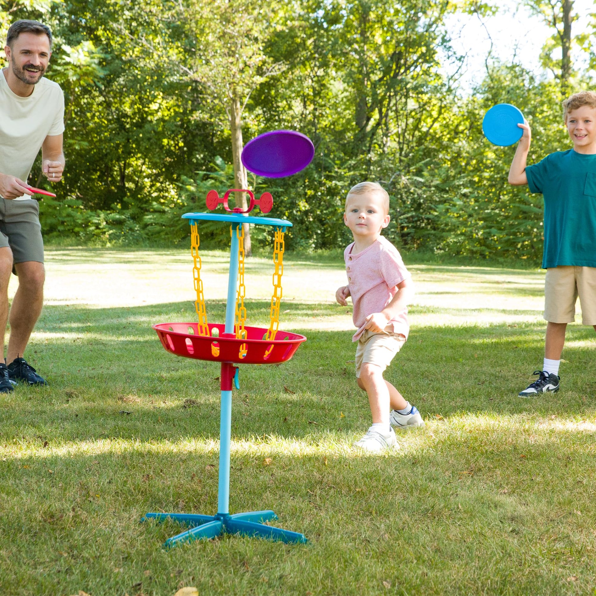 Chuckle & Roar - Family Disc Golf - Indoor or Outdoor - Fun and Family Friendly Introduction to Disc Golf - Safe and Durable - Ages 3 and Up