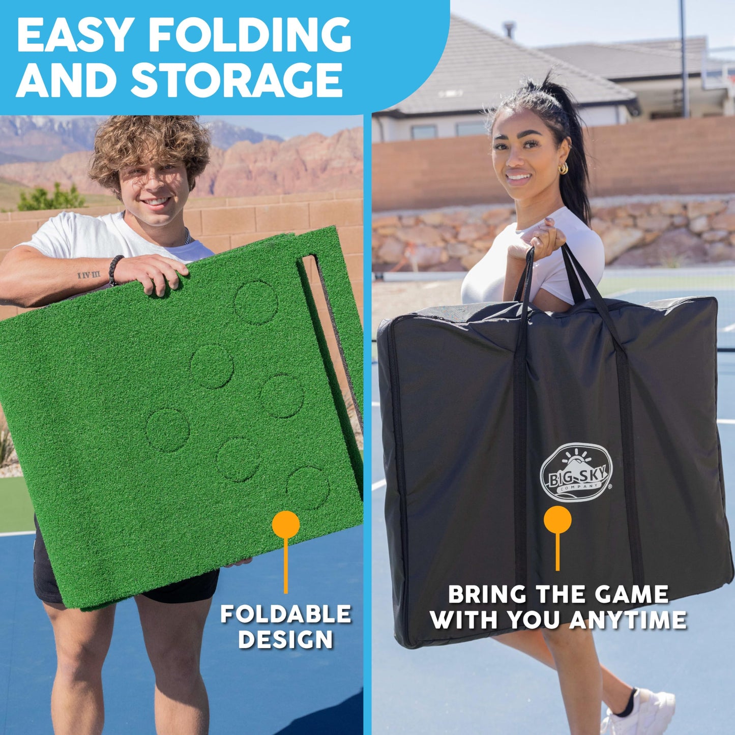 Golf Putting Game 12 ft Foldable with 12 Cup Covers and Storage Bag