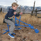 Childrensneeds.com Sand Digger Toy Backhoe for Kids (Ride On) Outdoor Digging Excavator Scooper for Dirt, Snow, Beach, Sandbox | Heavy-Duty Metal