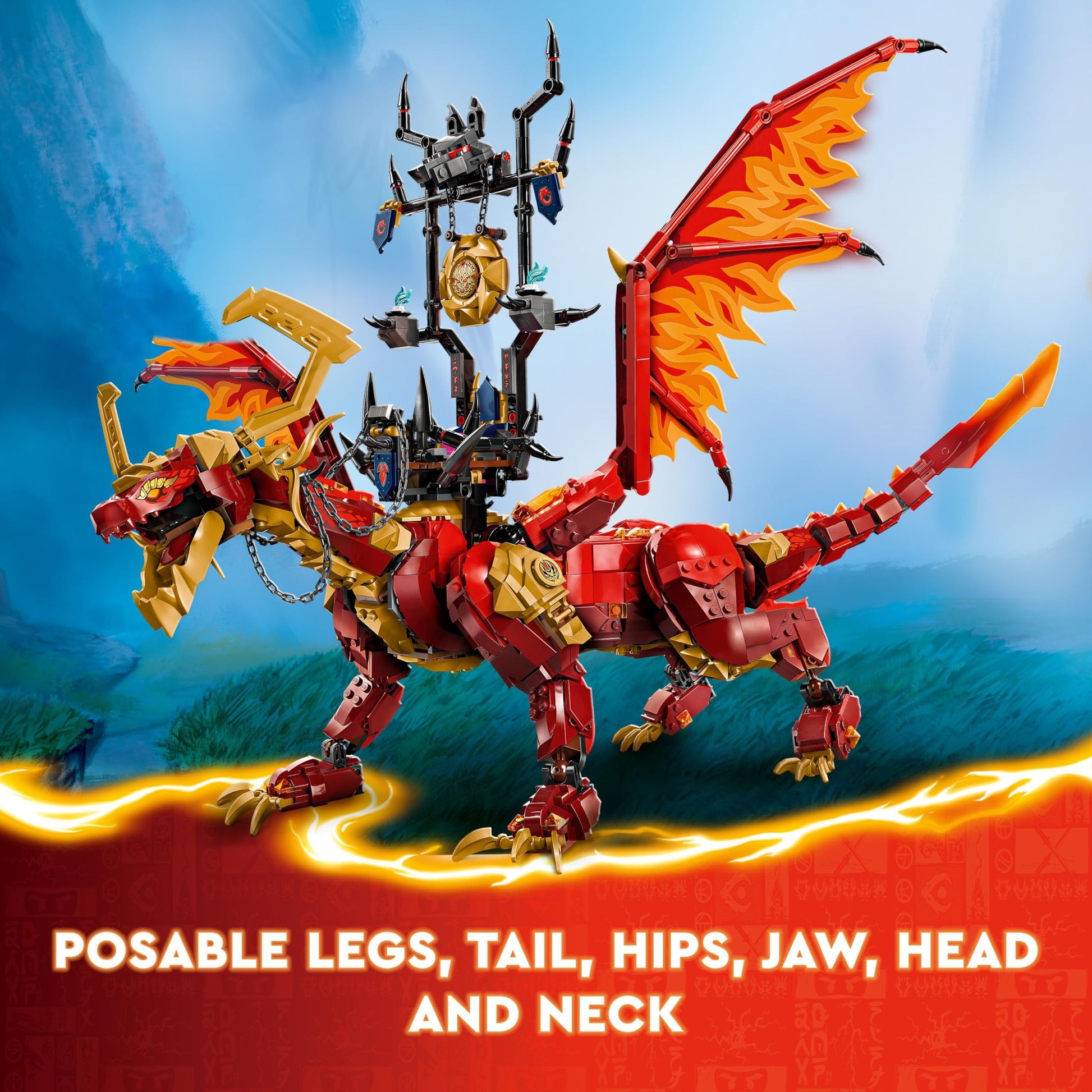 LEGO NINJAGO Source Dragon of Motion Adventure Toy for Kids, Ninja Playset for Independent Play with 6 Minifigures, Birthday Gift for Boys and Girls