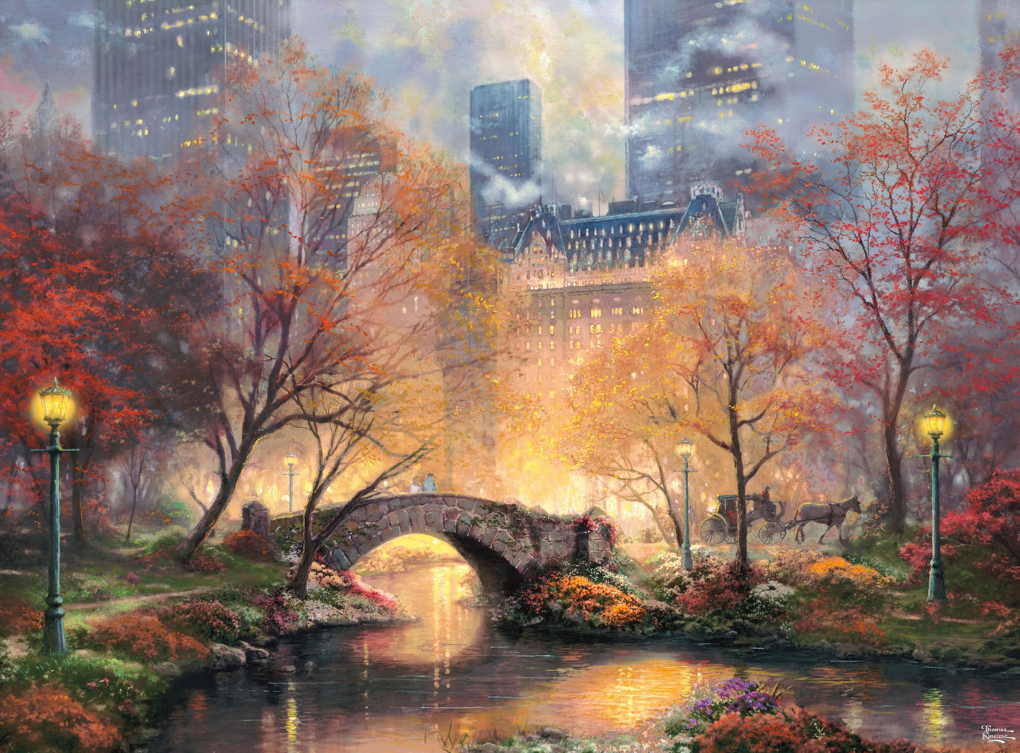 Ceaco - Thomas Kinkade Central Park - 1000 Piece Jigsaw Puzzle for Adults
