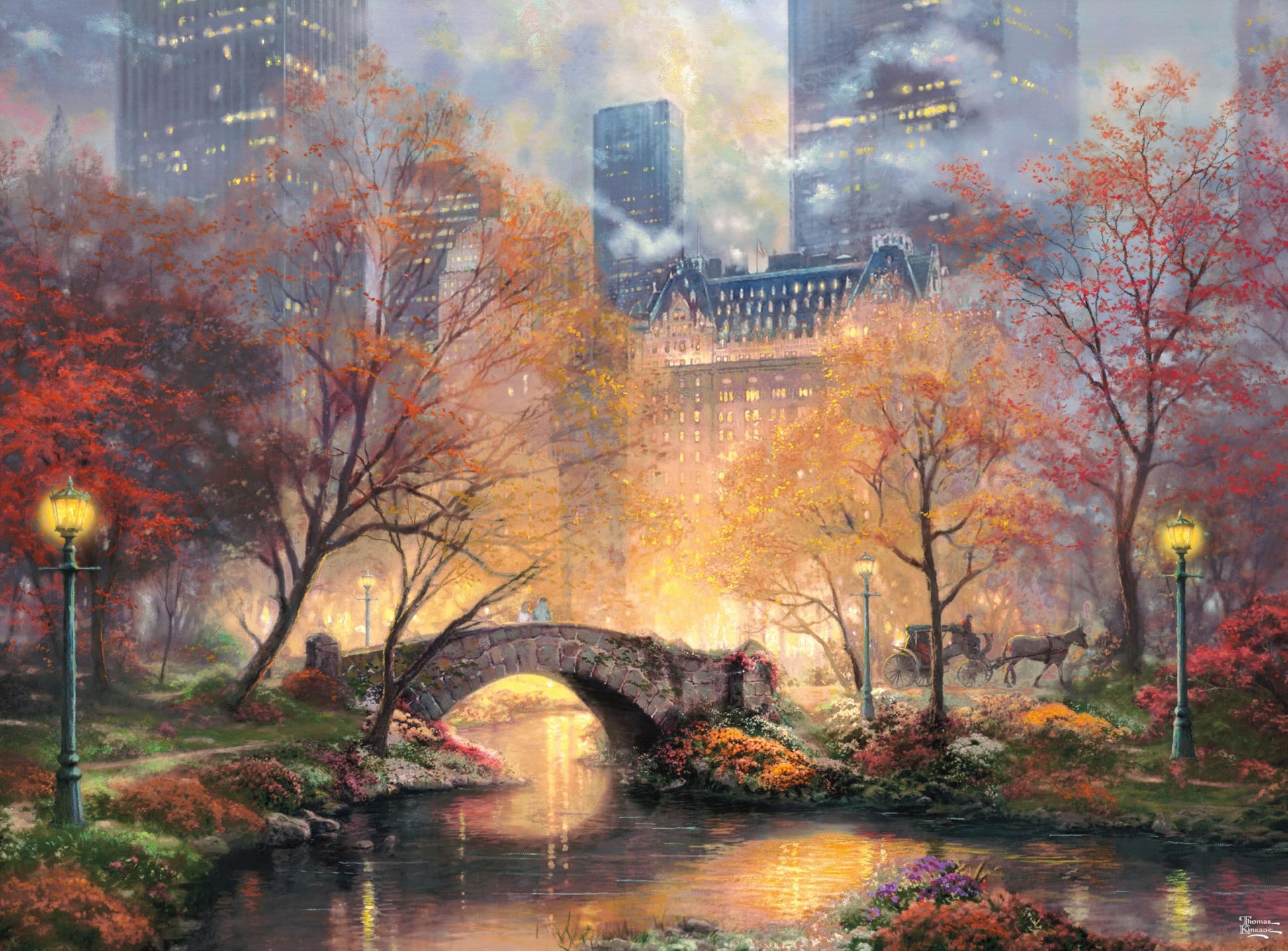 Ceaco - Thomas Kinkade Central Park - 1000 Piece Jigsaw Puzzle for Adults