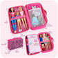 Badger Basket Stylish Travel Case for 12 Inch Fashion Dolls - Storage Solution with Pockets for Doll Accessories, Best for On-The-Go Travel - Animal