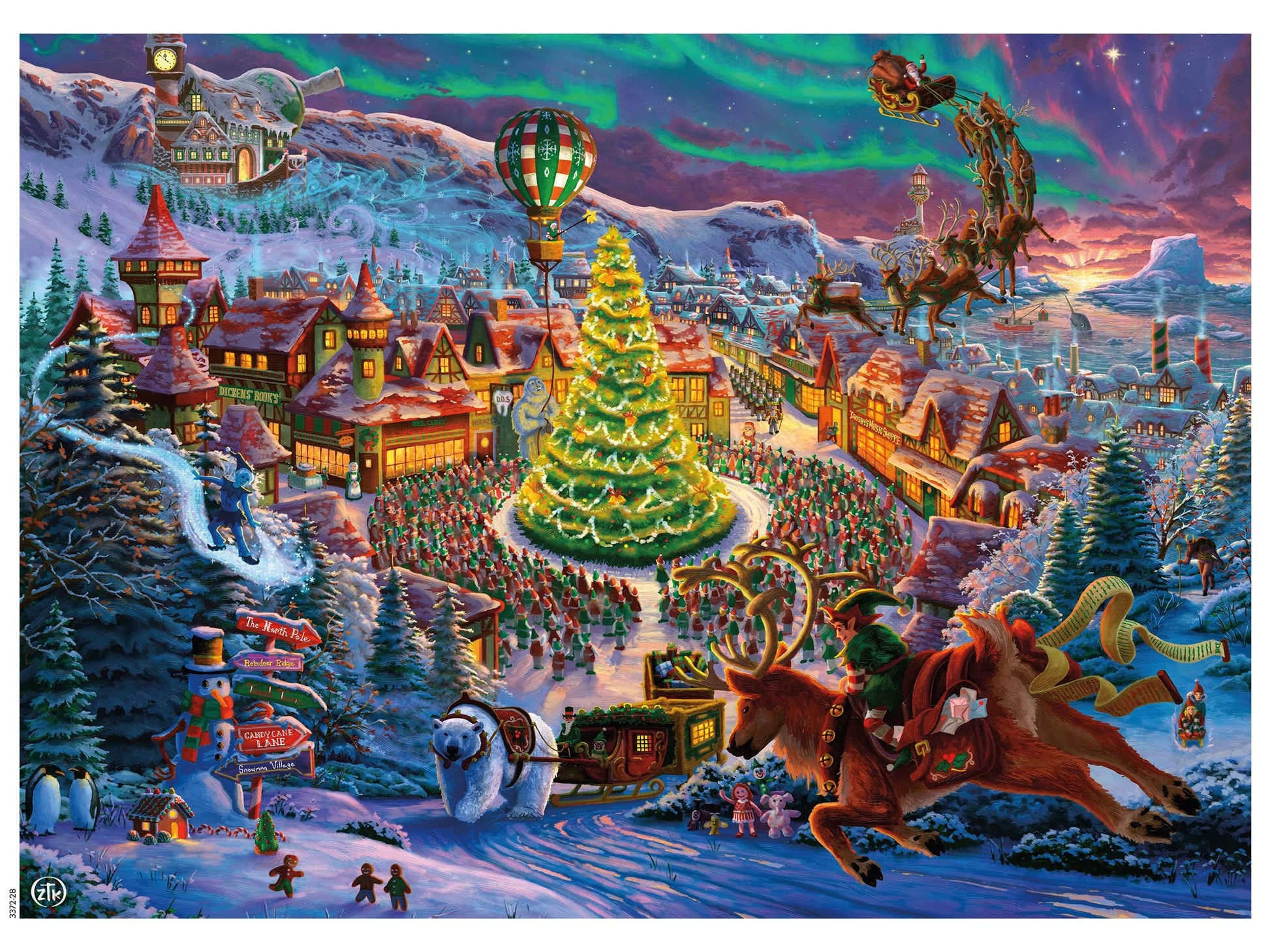 Ceaco - Santa's North Pole - 1000 Piece Christmas Jigsaw Puzzle