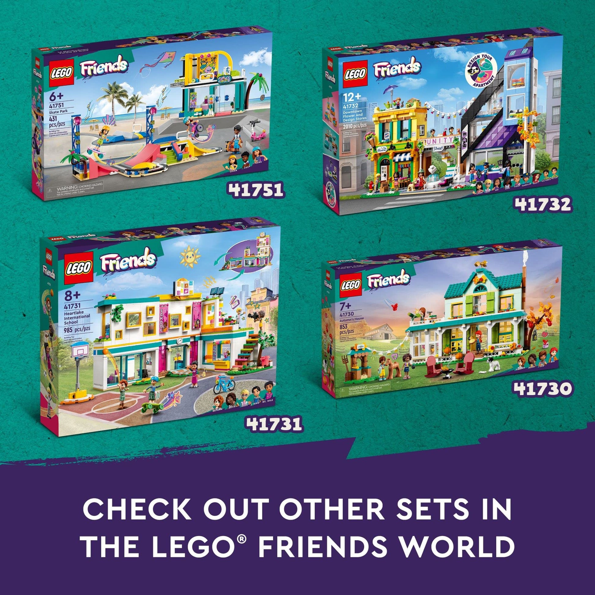 LEGO Friends Heartlake International School Playset, Building Toy for Girls Boys with 5 2023 Character Mini-Dolls & Accessories, Pretend Play School
