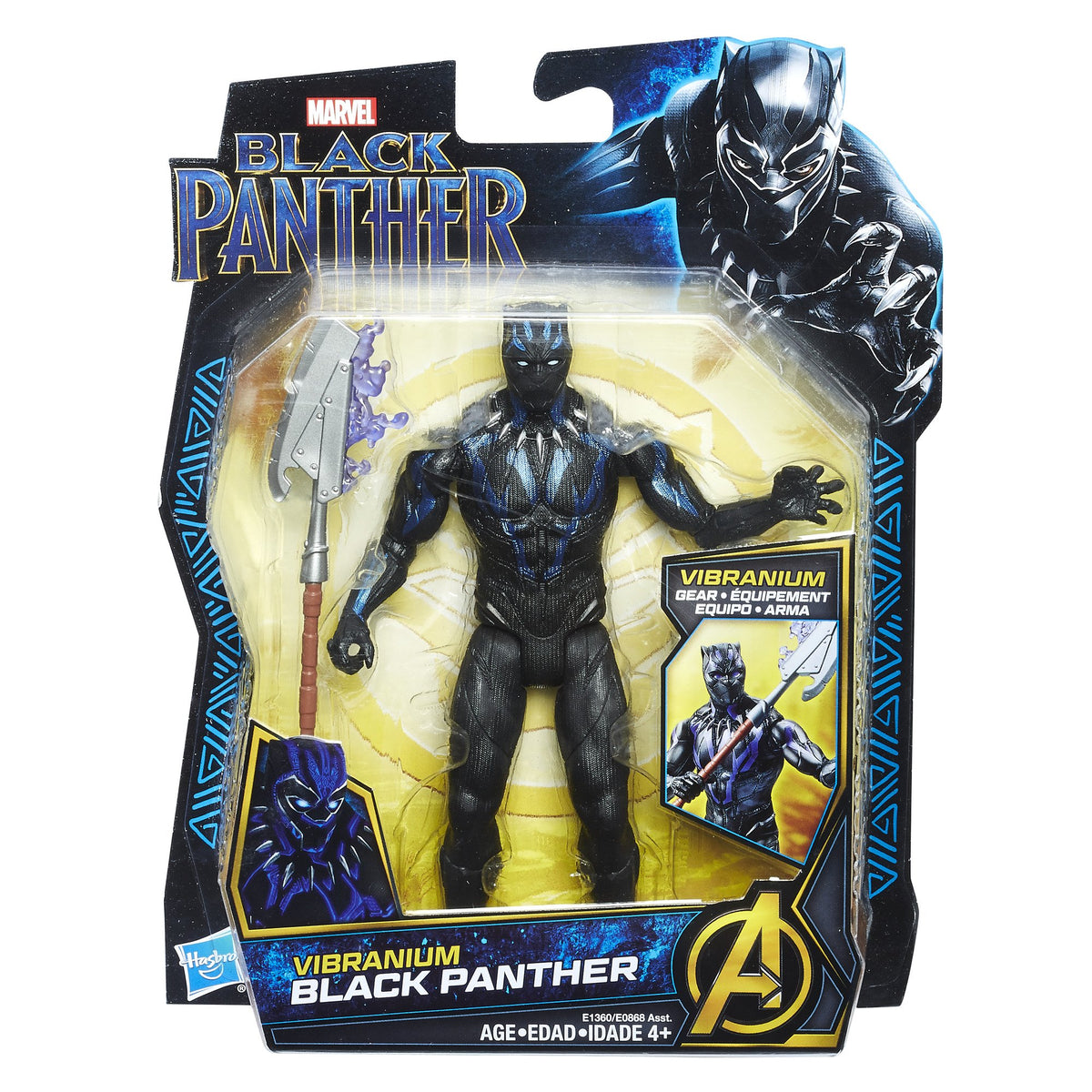 Marvel Black Panther 6-inch Vibranium Suit Black Panther
