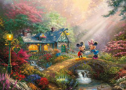 Ceaco - Thomas Kinkade Disney - Mickey and Minnie - 1000 Piece Puzzle