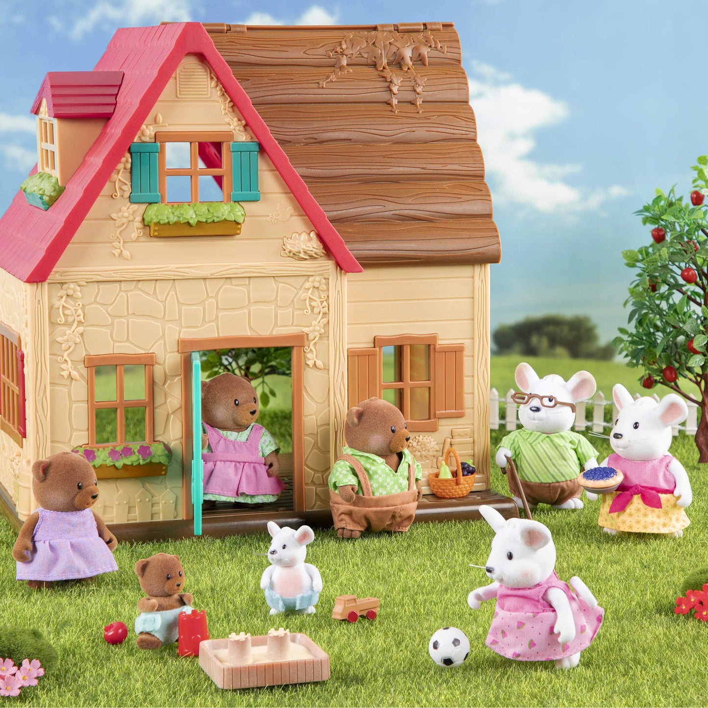 Li'l Woodzeez - Animal Figurines - Mouse Toy - Collectible Figurines - Mouse Family - 3 Years+ - The Nibblekin Mice