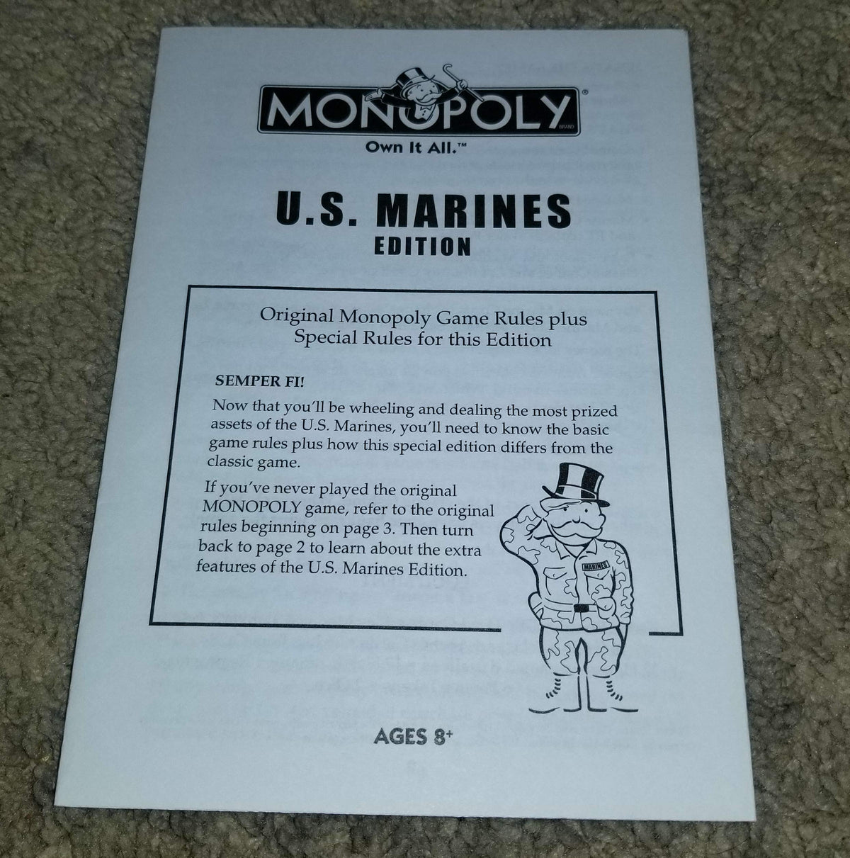 US Marines Monopoly