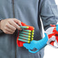 Nerf DinoSquad Tricera-Blast Dart Blaster, 12 Official Nerf Darts, Christmas Stocking Stuffers, Kids Outdoor Dinosaur Toys for 8 Years and Up