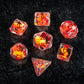 FanRoll Dragon StormTM Inclusion Resin Dice Set: Red Dragon
