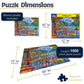 White Mountain 1000 Piece Jigsaw Puzzle Fun Lake Day, Summer Camp