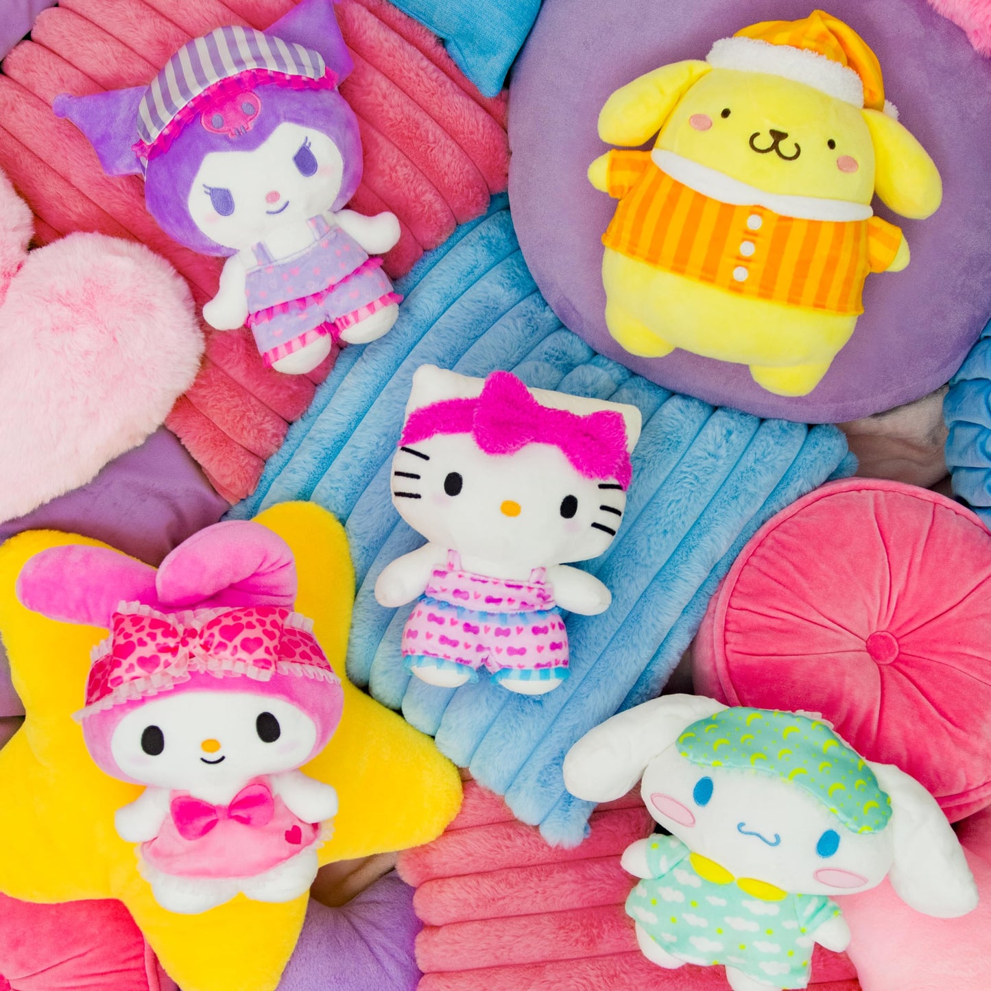 Jazwares Hello Kitty® and Friends - 8-Inch Pompompurin™ Pajama Party Plush - Officially Licensed Sanrio® Product from Ages 6+