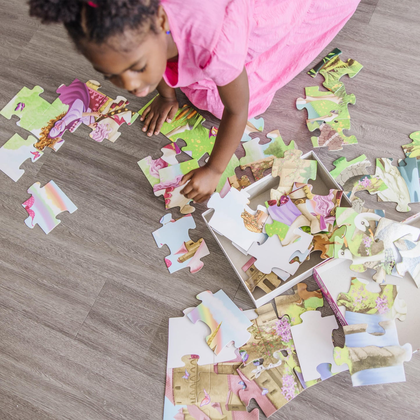 Melissa & Doug Fairy Tale Castle Jumbo Jigsaw Floor Puzzle (48 pcs, 2 x 3 feet) - FSC Certified